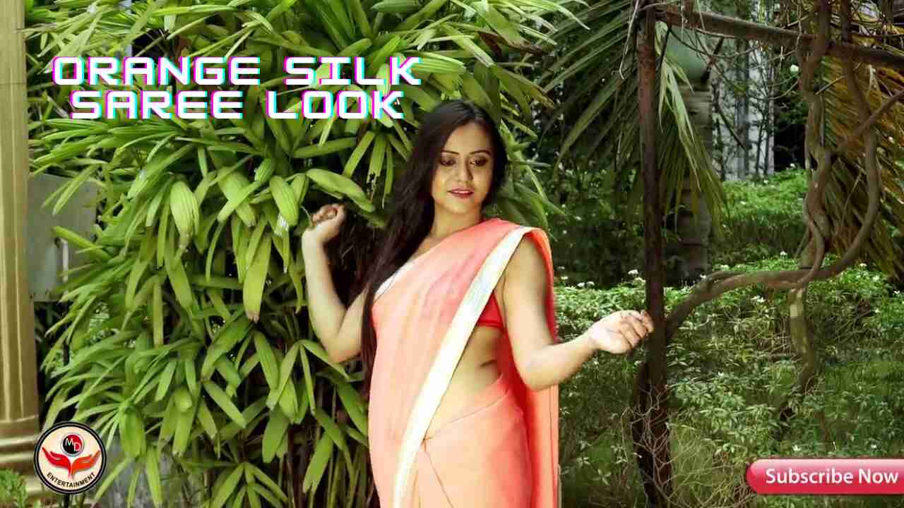 Orange Silk Saree Look MD Entertainment 2021 Hot Video